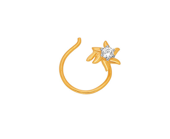 Sun Rose Nose Pin 55042